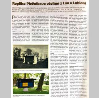 Replika Plečnikova včelína z Lán v Lublani Replika Plečnikova včelína z Lán v Lublani